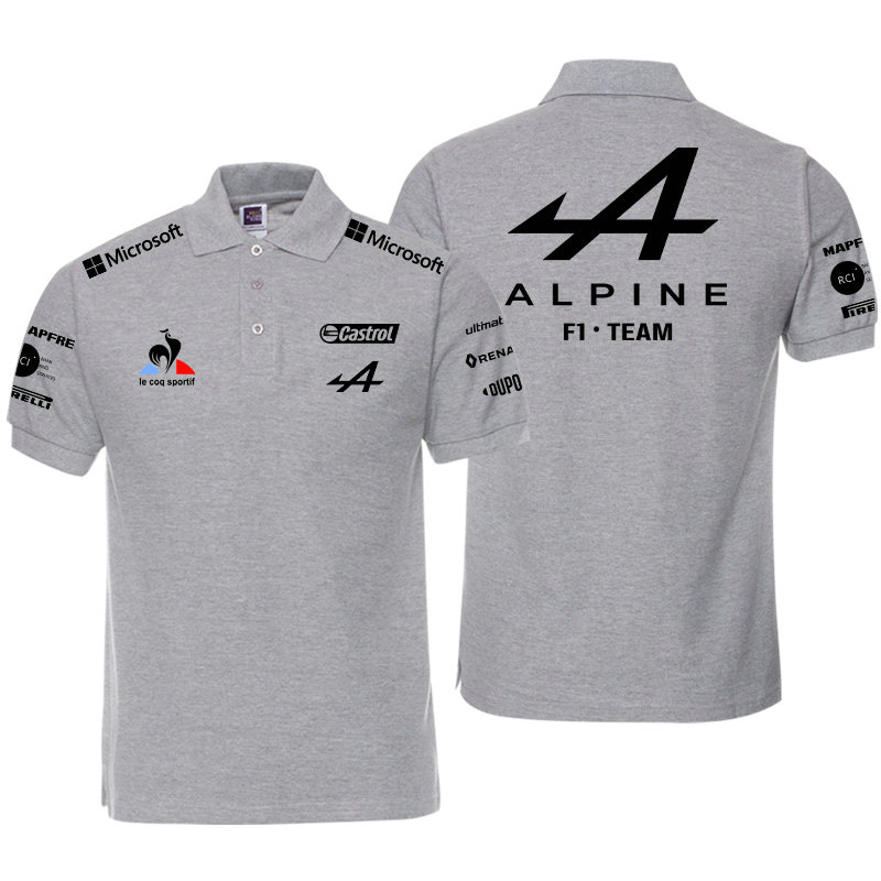Polo Renault Alpine F1 Team 2022 Le Coq Sportif Coton Homme Manche Courte